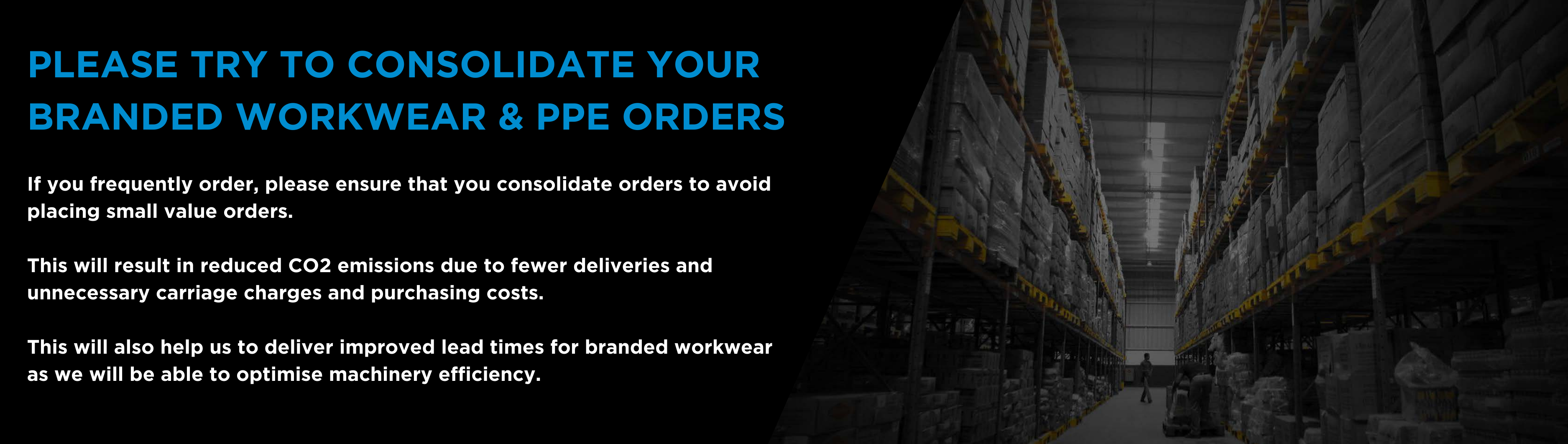 Consolidate your orders